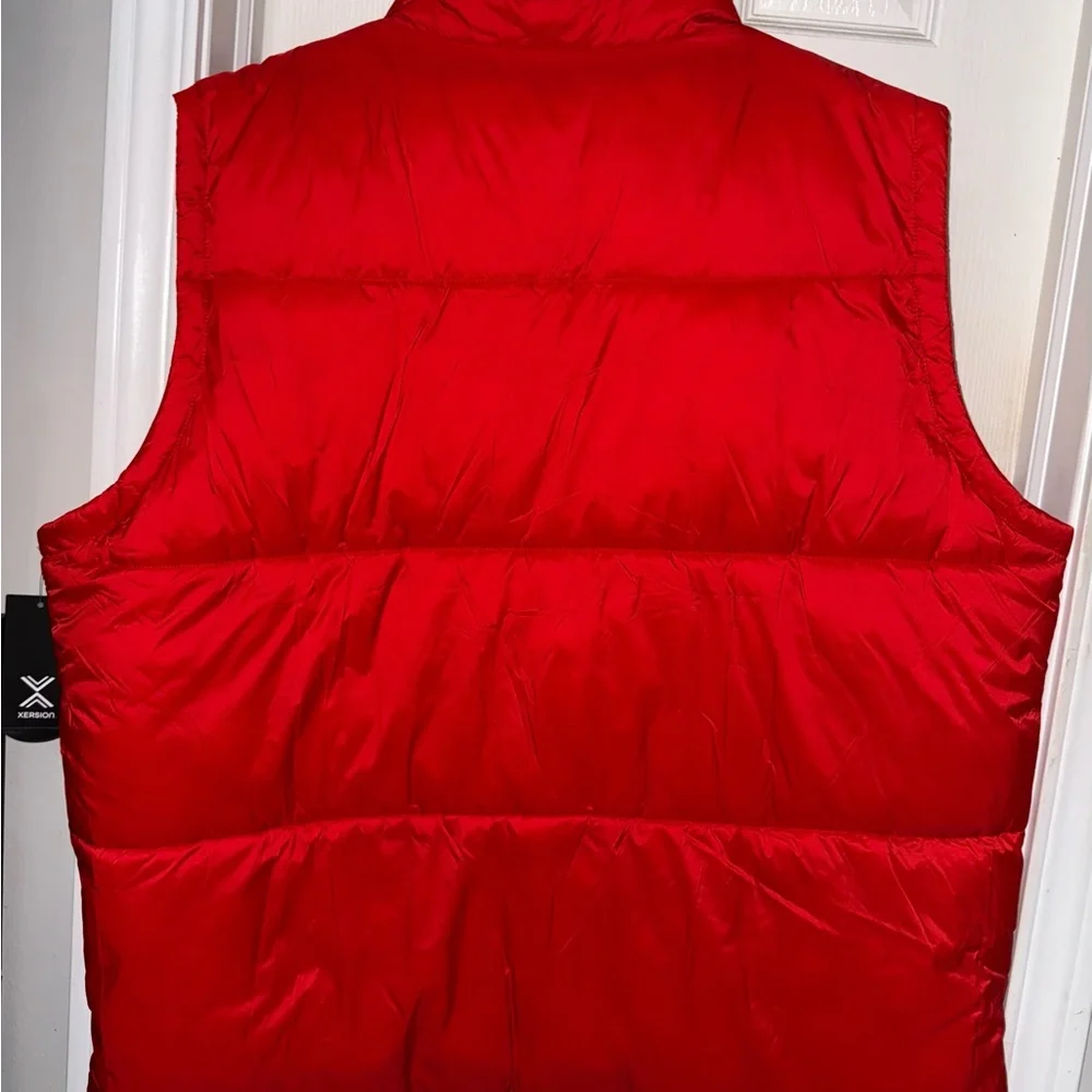 Xersion Men's Bright Red Puffer Vest XXL - Picture 2 of 5